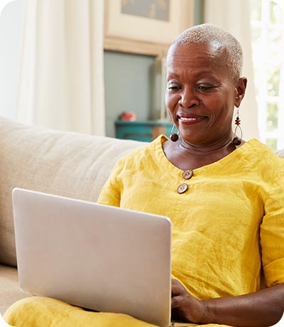 Woman on computer
